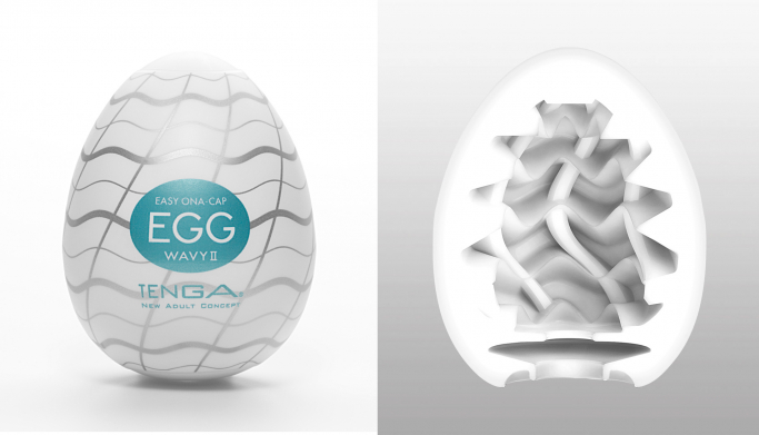 Les dessins à l'extérieur et à l'intérieur d'un TENGA EGG