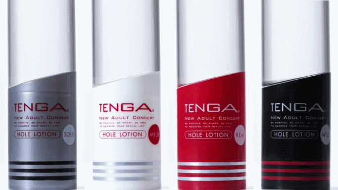 Moving image of the different viscosities of TENGA Lotions