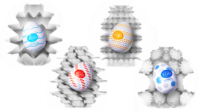 The external and internal designs of a TENGA EGG