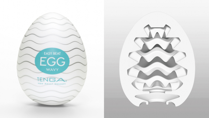 The external and internal designs of a TENGA EGG