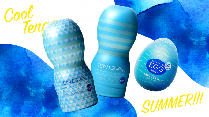 Ice-block with COOL TENGA CUPs